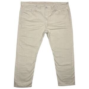 Levis 502 Jeans Mens 29x30* Khaki Stretch Tapered Fit Casual Pants Tan Denim